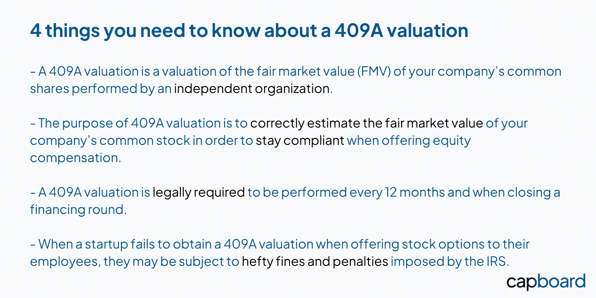 4 things to know about 409A valuations